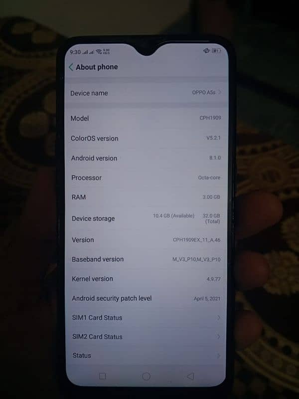 Oppo A5s 3/32 GB for sale 9