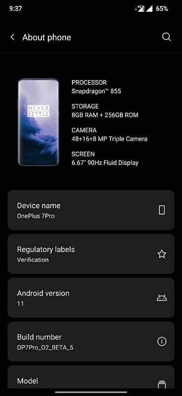 1plus 7pro global version pta approved 8/256 5