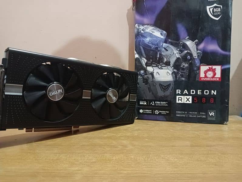 RX 580 8GB SAPPHIRE NITRO+ WITH BOX 0