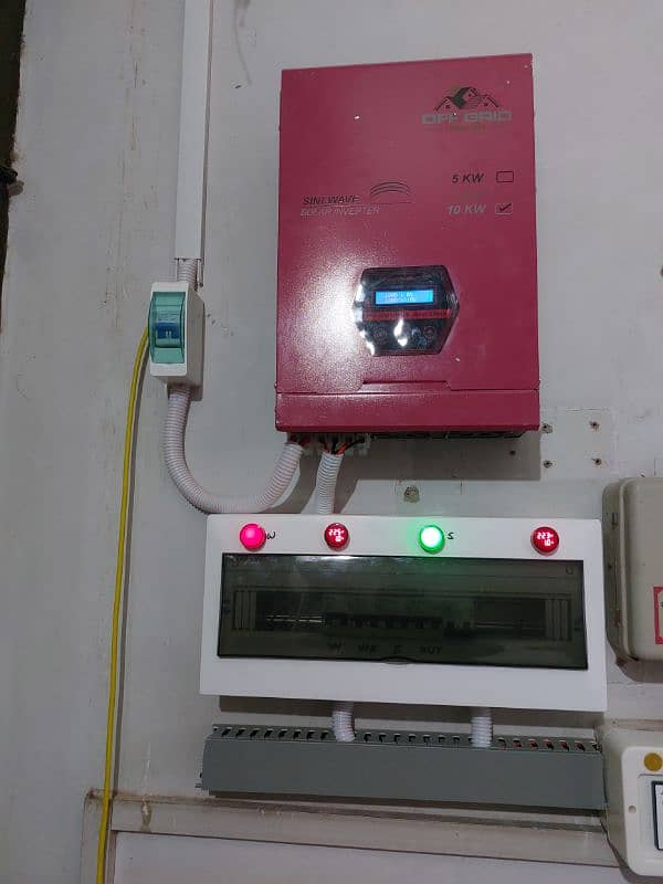 10 KW , 7 KW, and 5 KW hybrid Solar inverter with WAPDA sharing 4