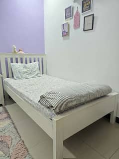 2 Keekar Wood Single Bed Set, Side tables, Dressing table. URGENT SALE