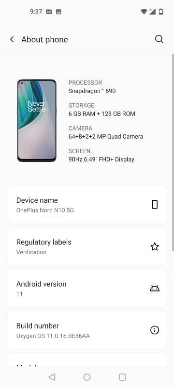 One plus Nord N10 5G 1