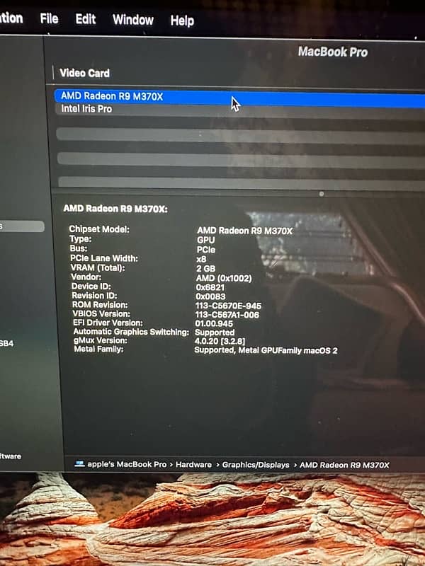 MacBook Pro 15inch Mid 2015 512SSD 5