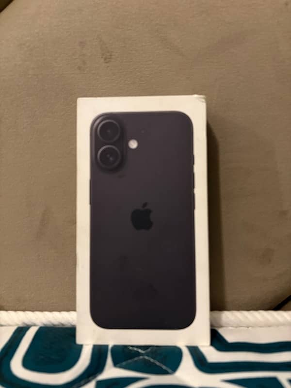 iphone 16 black just open box 100 health 128gb 2 month sim time 1