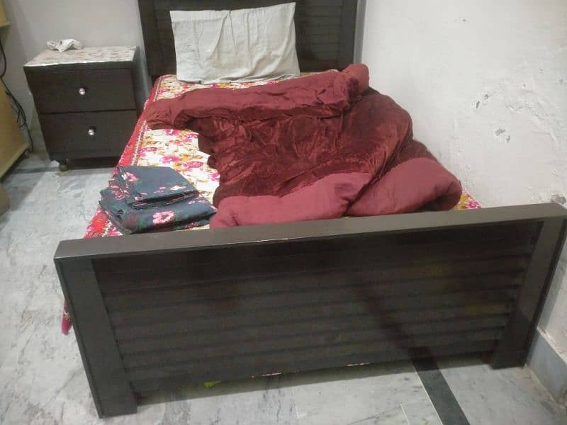 wooden single bed  for sale 2