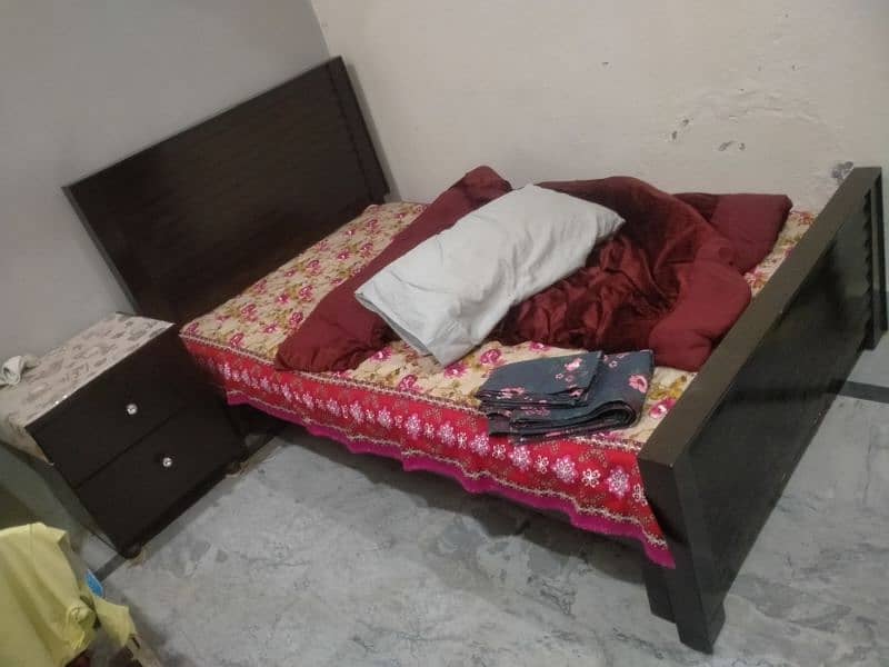 wooden single bed  for sale 4