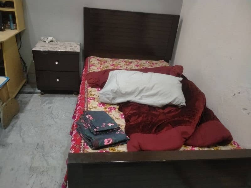 wooden single bed  for sale 7