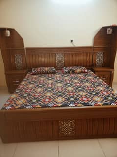 Full size double bed + new Mattress + Dressing Table