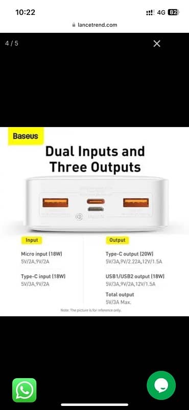 baseuse 20,000 mah 20w power bank 3