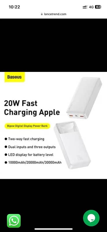 baseuse 20,000 mah 20w power bank 4