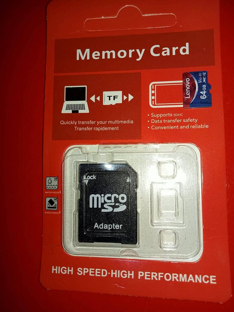 Memory Card – 32GB, 64GB, 128GB  Genuine Lenovo 4