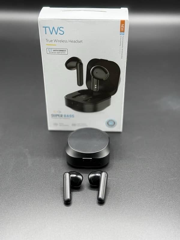 True wireless stereo air buds (black) 3