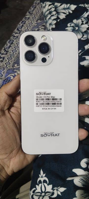 SOWHAT i16 Pro Max Phone Urgent sale 03213802357 1