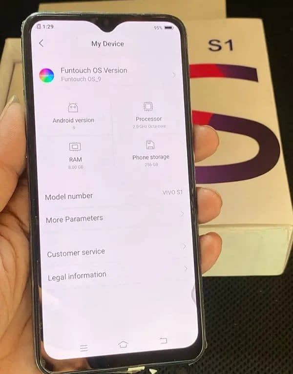 Vivo S1 8 256GB Patched But Life Time Siml Working Guarantee . 7