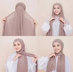 Instant Chiffon Hijab | Ready to wear Hijab | Malaysian Hijab 2 in 1