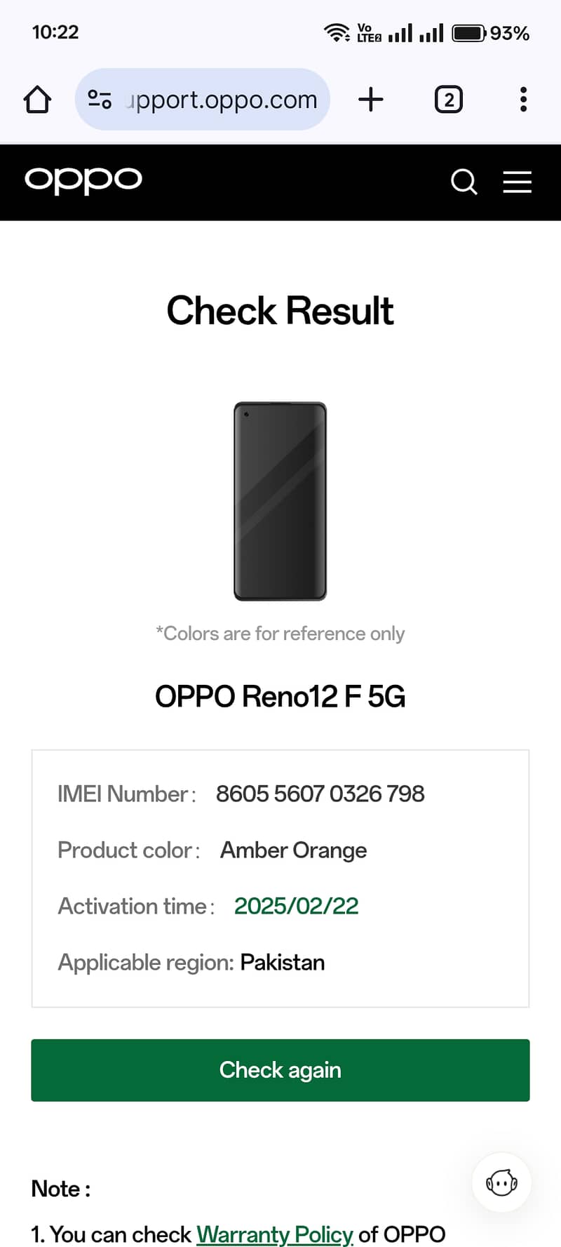 OPPO Reno 7