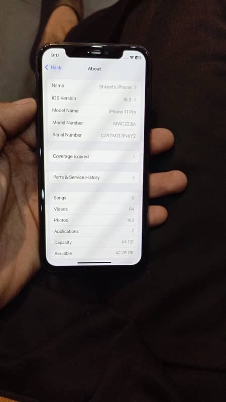 I phone 11 pro non pta 64 gb 10