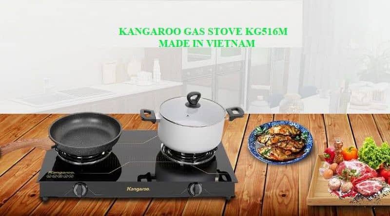 KANGAROO KG516M GAS STOVE has a simple design, easy to install ! 4