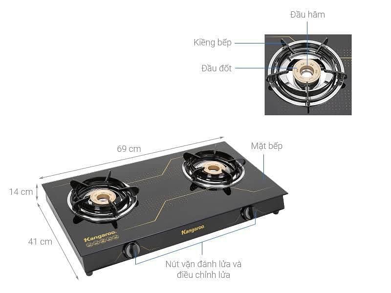 KANGAROO KG516M GAS STOVE has a simple design, easy to install ! 5