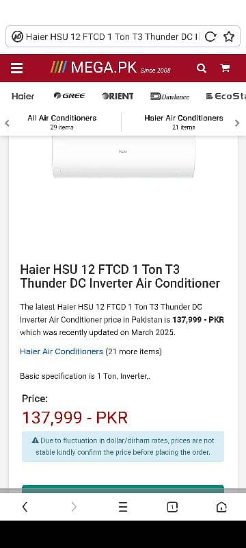 Haier Ac Dc inverter 5