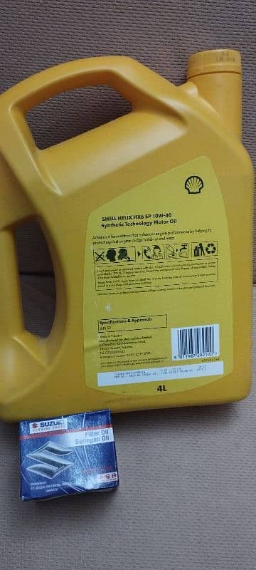 shell original car engine oil & oil filter 4