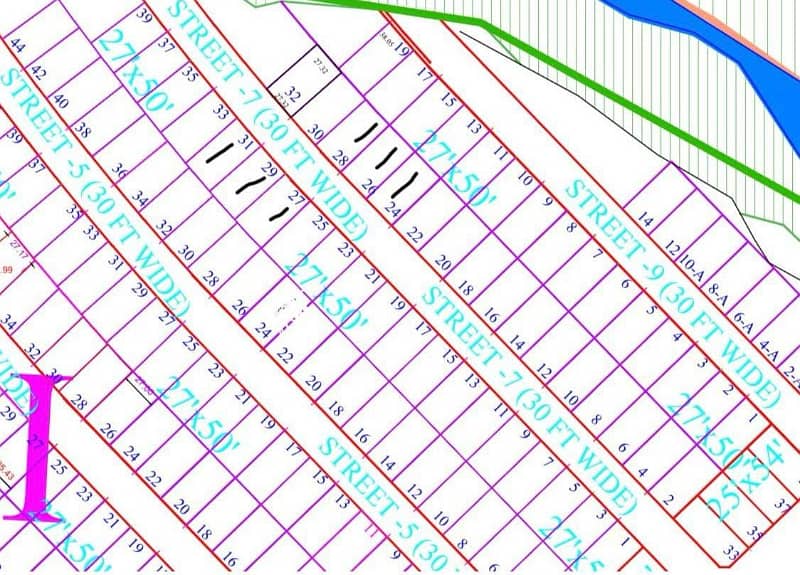 5 Marla plot for sale in I block new city phase 2 wahcantt 0