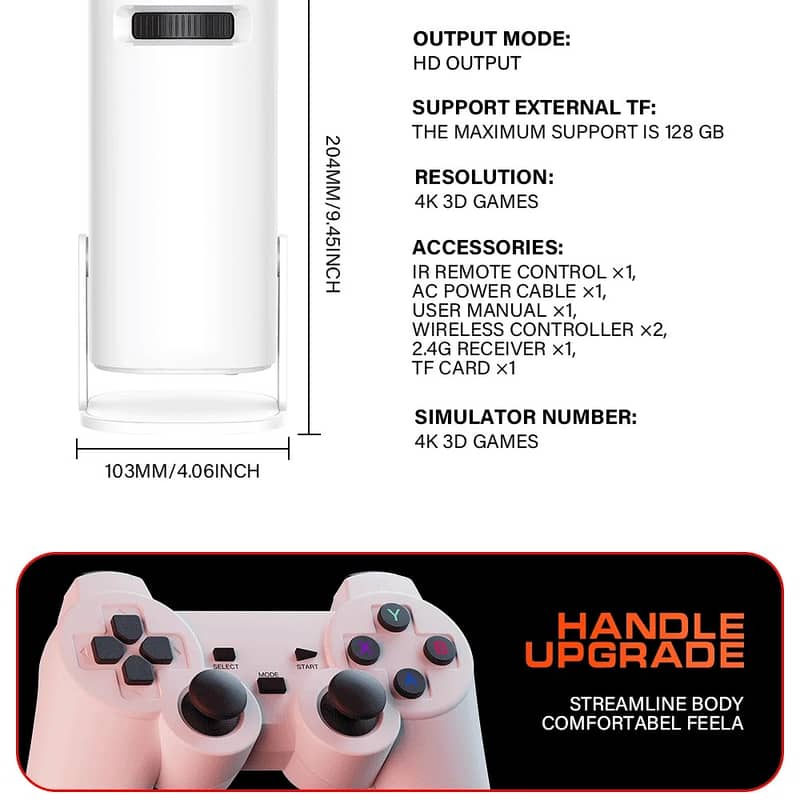 S40 Max Projector Android 11 + 46000 Games 2
