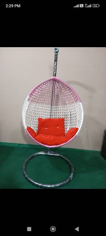 swing jhola iron frame with stand and cussions  wholesale price 7