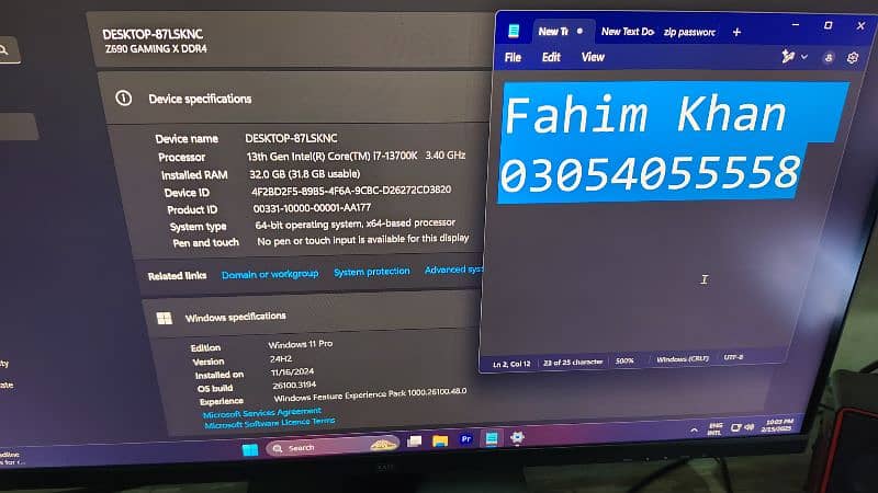 gaming PC i7 13700k Nvidia 3080 4