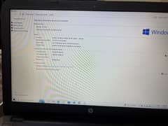 HP Core i5 6200U CPU @2.30GHZ 2.40GHZ 16GBRam  280SSD Process