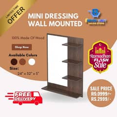 RAMZANY OFFER MINI DRESSING TABLE WOODEN WALL HANGING