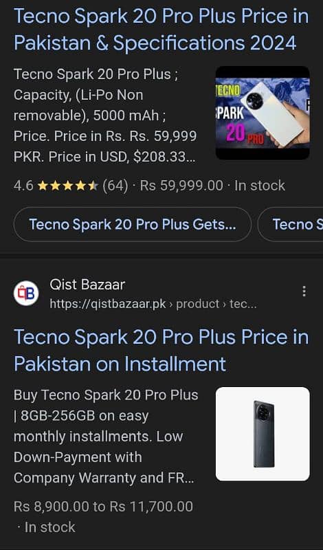 techno spark 20 pro plus 16/256 exchange possible 8