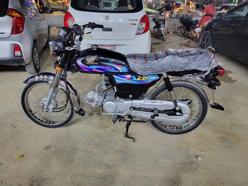 Honda CD-70 Model 2024 Karachi registered 1st owner 0