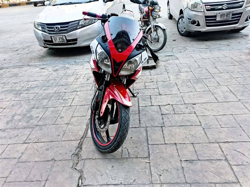 red and black bike 0