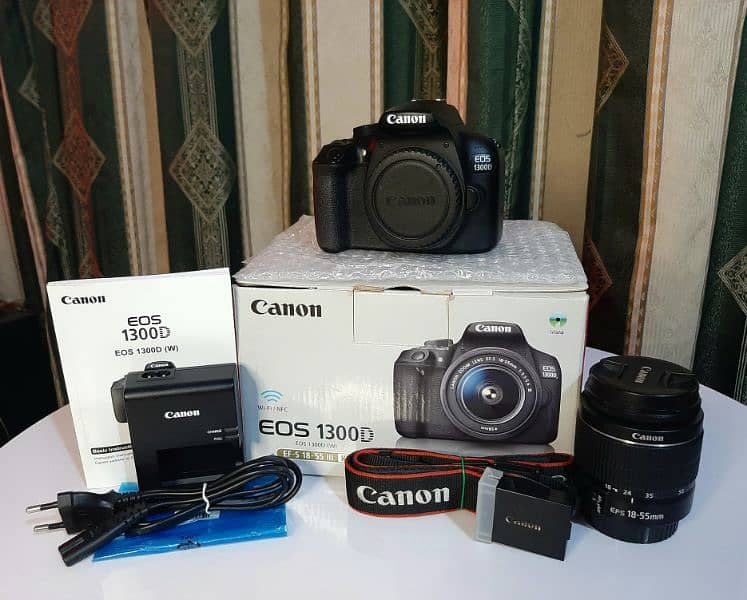 Canon Eos 1300D Dslr Camera With 18-55 Kit Lens 0