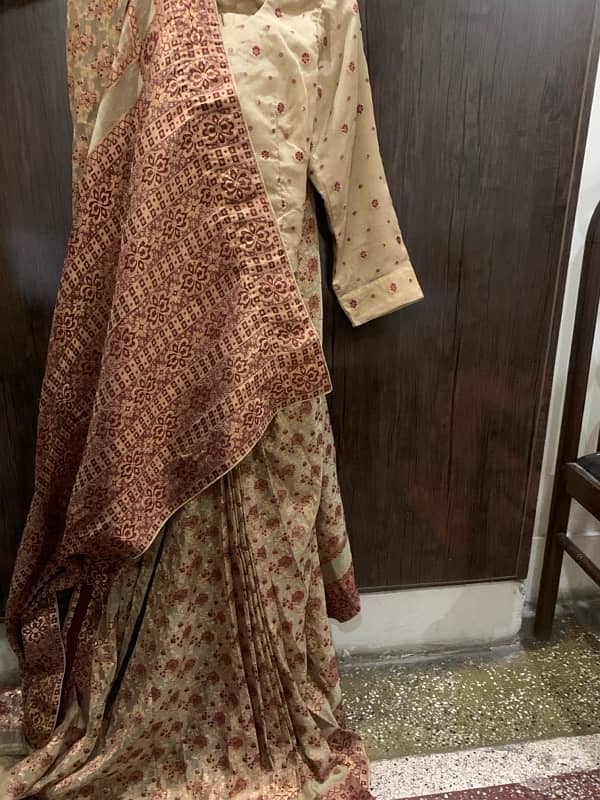 Pure chiffon Saare with banarsi work 4