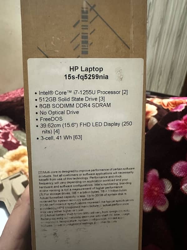 Hp core i7 12th genration brand new condition 15s -fq5299nia 4