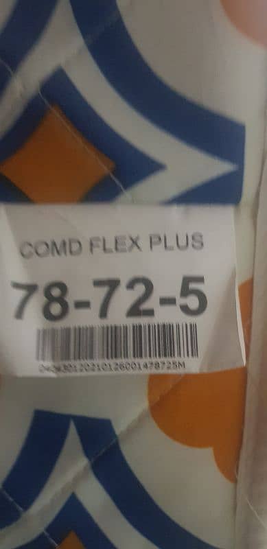 Master Commander flex plus king size mattress 78x72x5 for sale 0