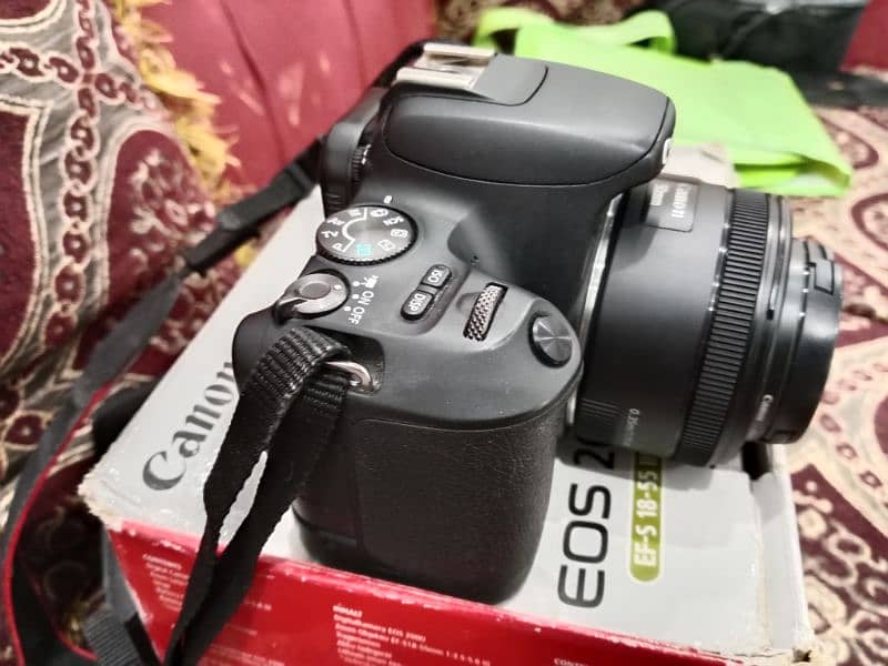 Canon 200D with Kit lens and 50mm lens and Icon tripod 3