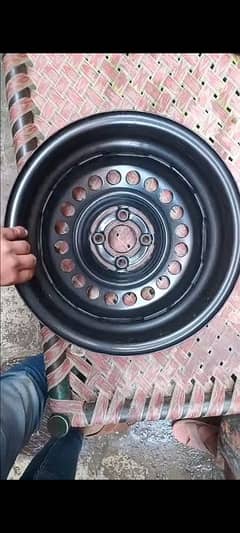 Honda City Black Rims