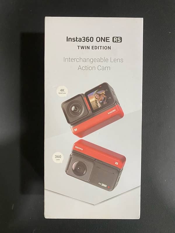 insta360 One Rs Twin Edition just box open 0