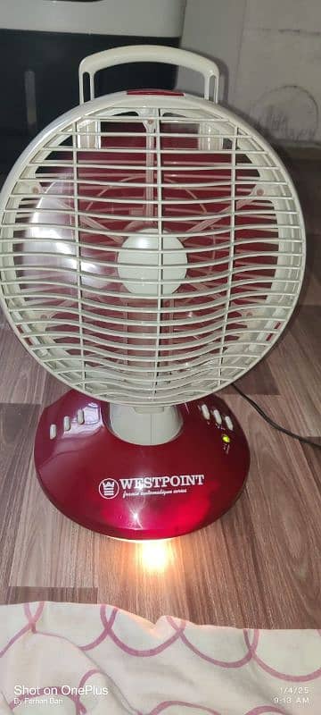 westpoint charging fan 0