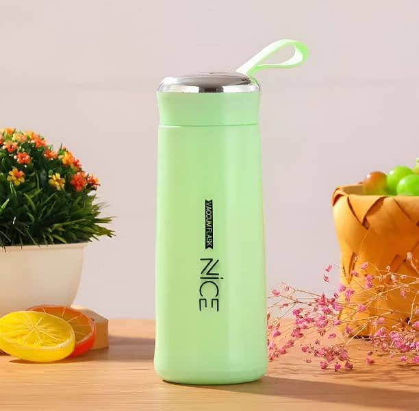 Stylish 400ml Glass Water Bottle for Girls & Boys - Glass Leak proof. . 2