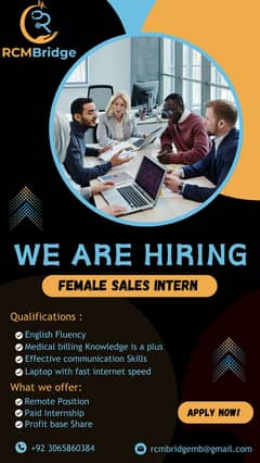 FEMALE SALES INTERN