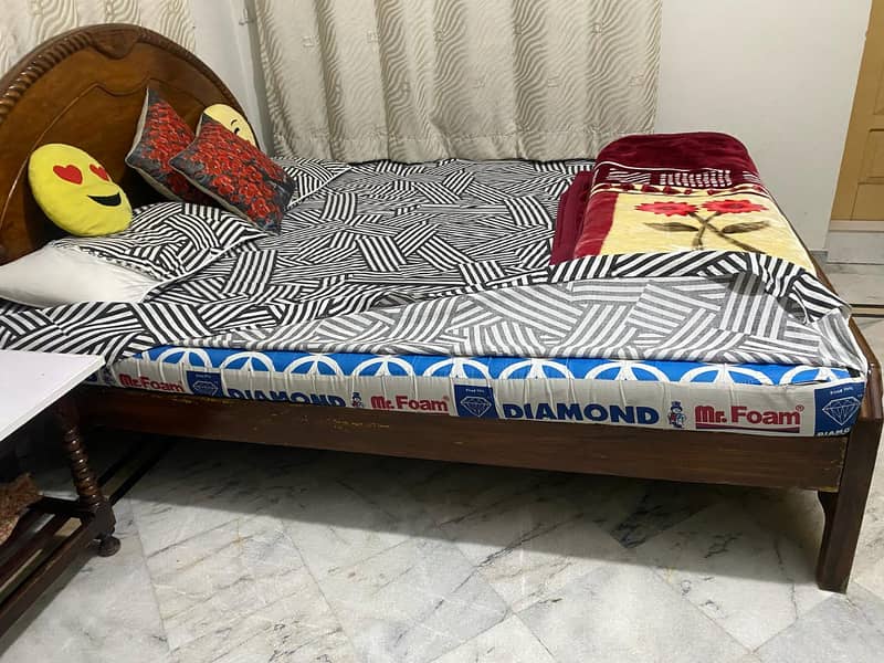 Double Bed With Mattress 1