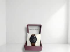 stylish unisex brown Rubber watch