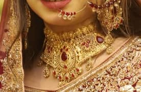 Bridal jewelry set for barat day