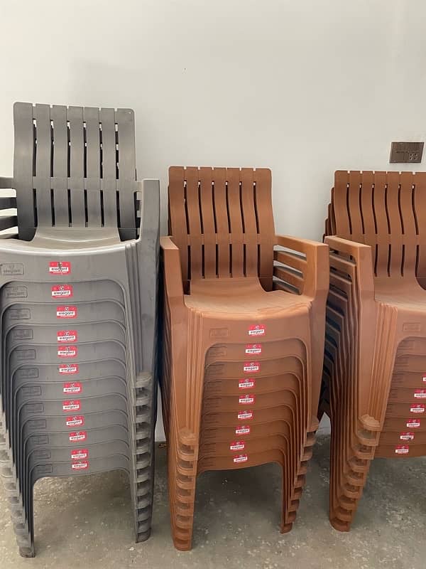 35 chairs with one year warranty from company 1