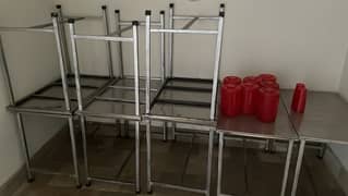 one week use steel table for restaurant