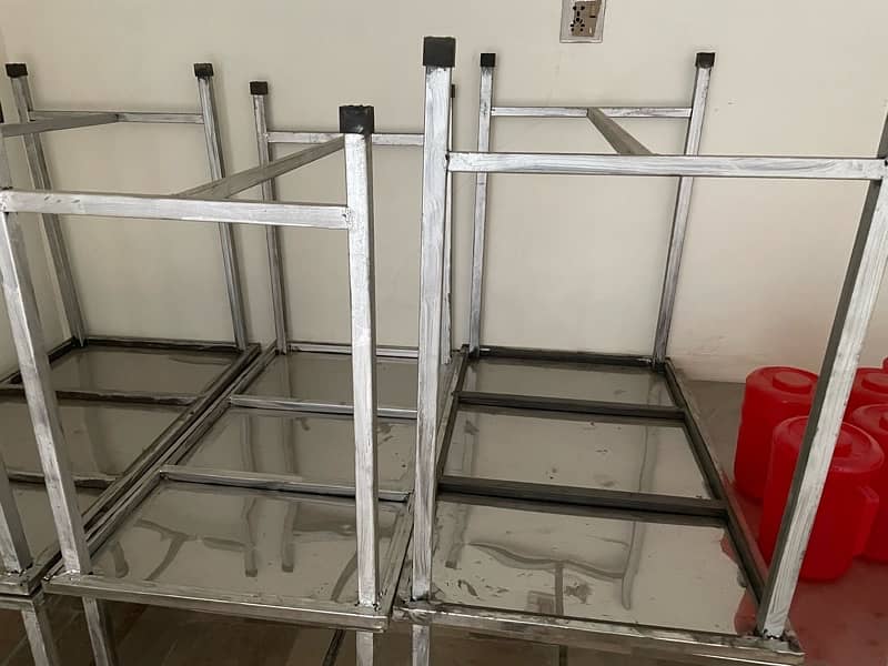 one week use steel table for restaurant 3